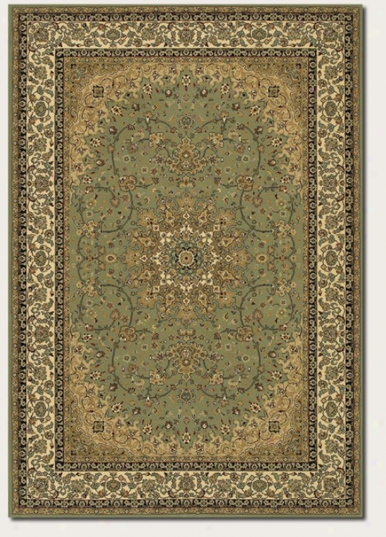 5'3&quot X 7'6&quot Area Rug Clasisc Persian Pattern In Sage