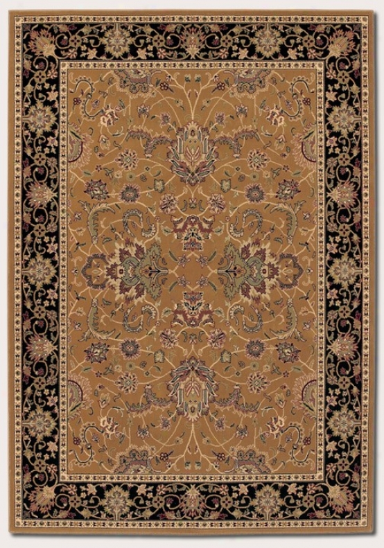 5'3&quot X 7'6&quot Area Rug Classic Persian Pattern In Medallion Gold