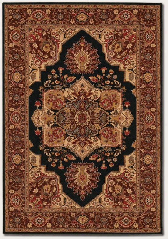 5'3&quot X 7'6&quot Area Rug Classic Persian Pattern In Brown Rust
