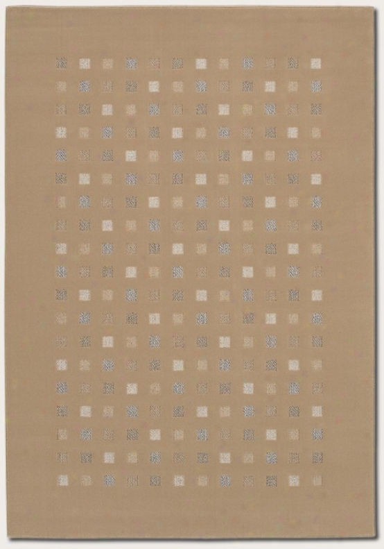 5'3&quot X 7'6&quot Area Rug Contemporary Style In Sahara Tan Color