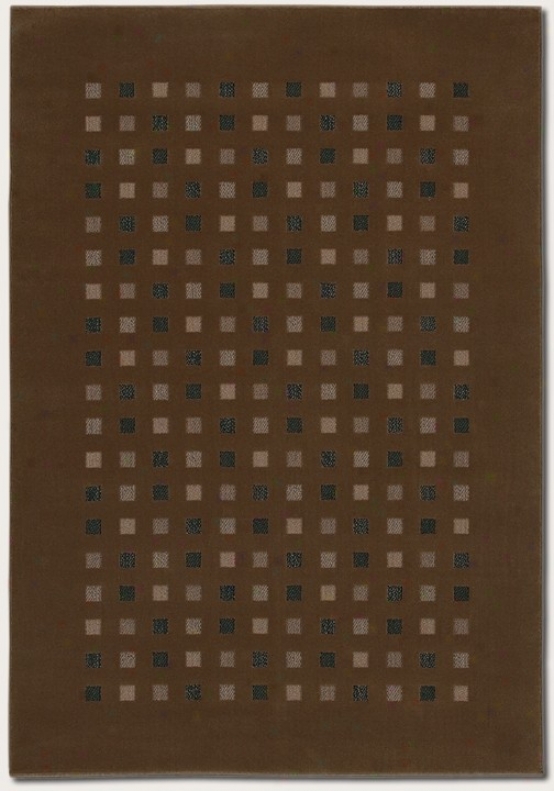 5'3&quot X 7'6&quot Area Rug Contemporary Style In Coffee Color