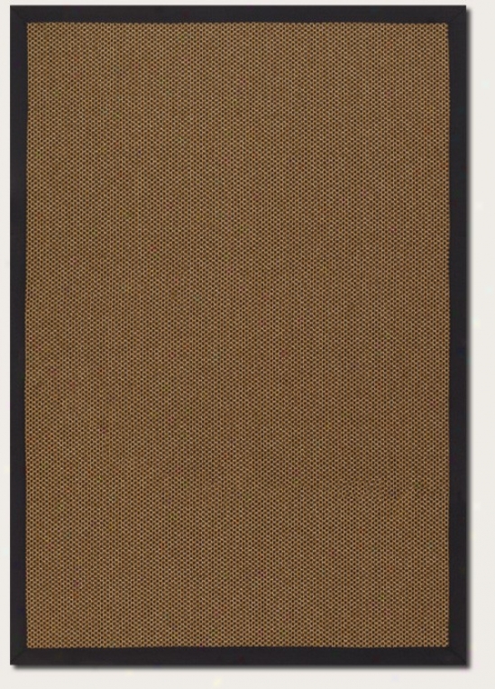 5'3&quot X 7'6&quot Area Rug Gold Color With Black Bordeer