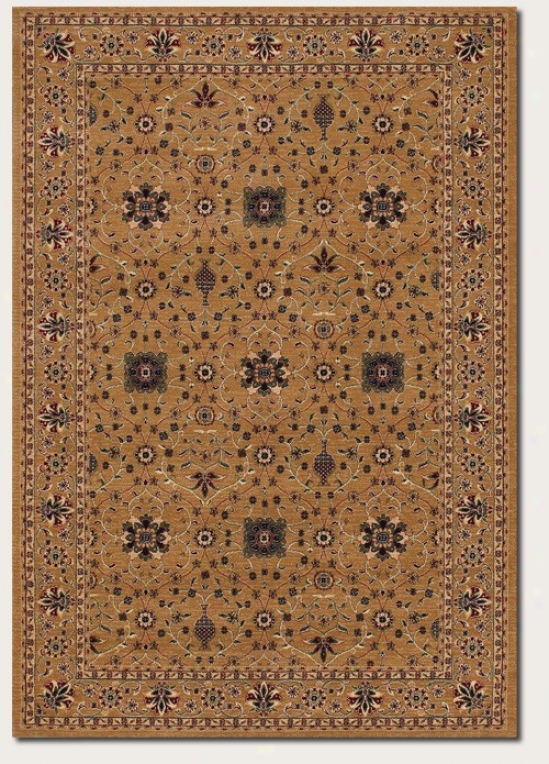 5'3&quot X 7'6&quot Area Rug Persian Floral Pattern In Beige