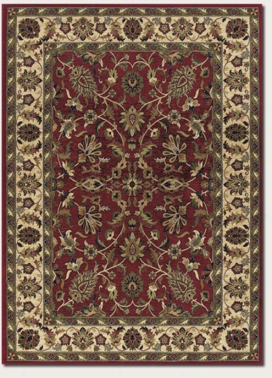 5'3&quot X 7'6&quot Area Rug Persian Floral Pattern I Red And Choice part