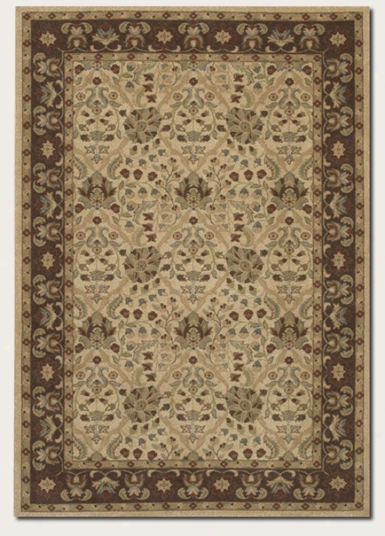 5'3&quot X 7'6&quot Area Rug Persian Pattern In Latte Color