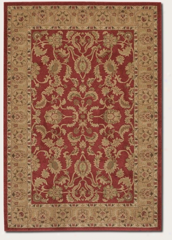 5'3&quot X 7'6&quot Area Rug Persian Pattern In Red Color