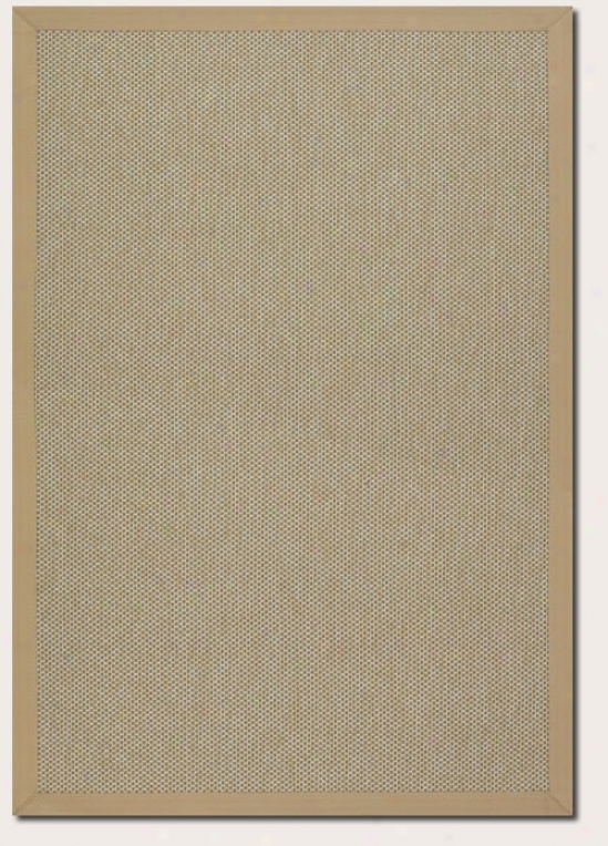 5'3&quot X 7'6&quot Area Rug With Border In Cream Denim Color