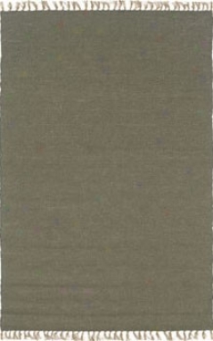 5'3" X 7'6" Hand Woven Area Rug Boucle Look In Olive