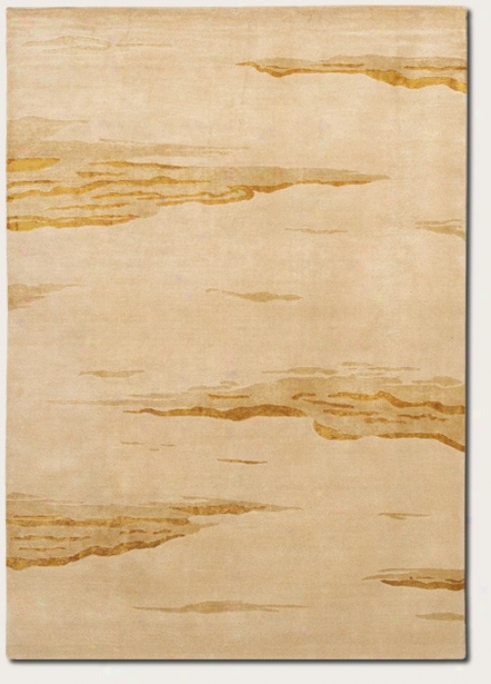 5'6&quot X 8' Yard Rug Contemporary Style In Beige Wheatfield