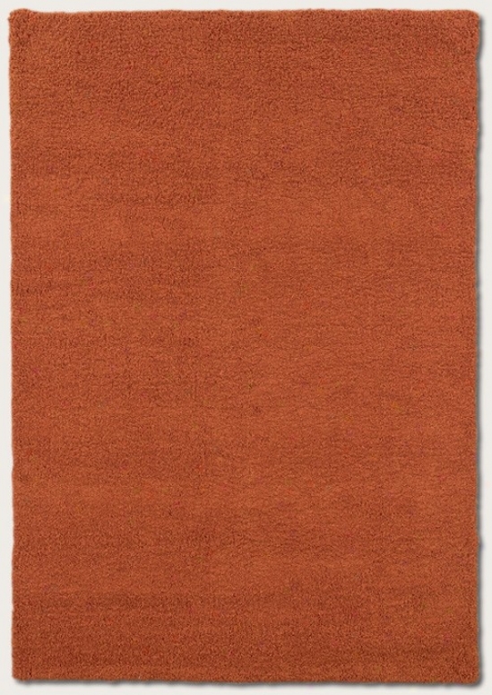 5'6&quot X 8' Area Rug Contemporary Denominate In Orange Blossom