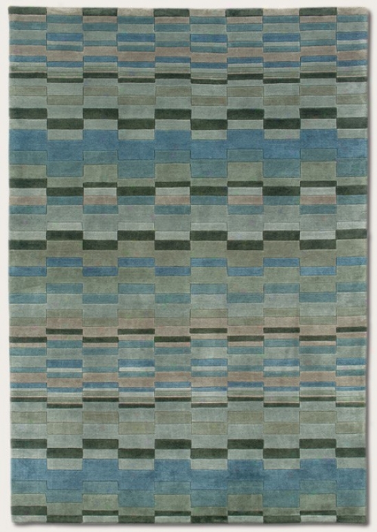 5'6&quot X 8' Area Rug Contemporary Style In Princess Blue Color