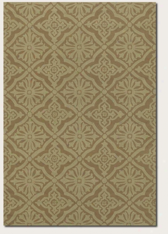 5'6&quot X 8' Region Rug Geometric Pattern In Beige