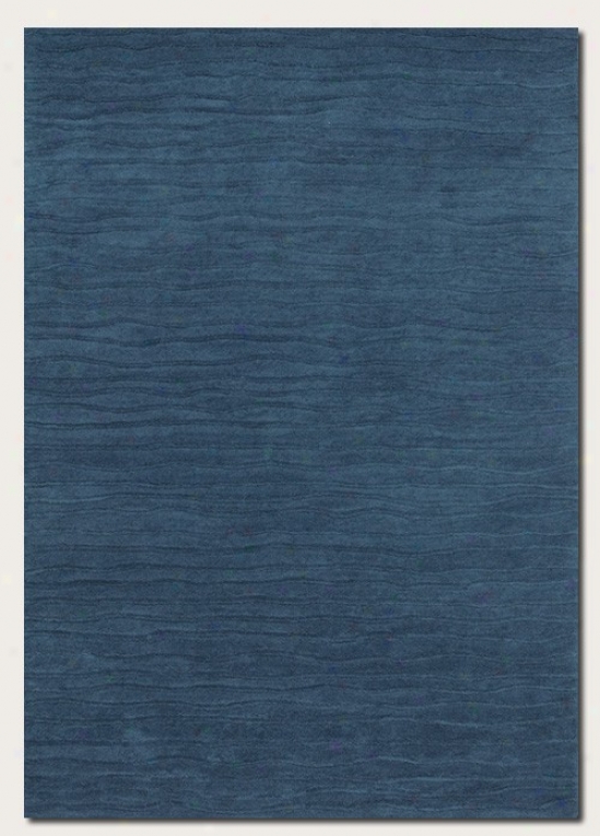 5'6&quot X 8' Area Rug Hwnd Crafted Contemporary Denominate In Blue Jay