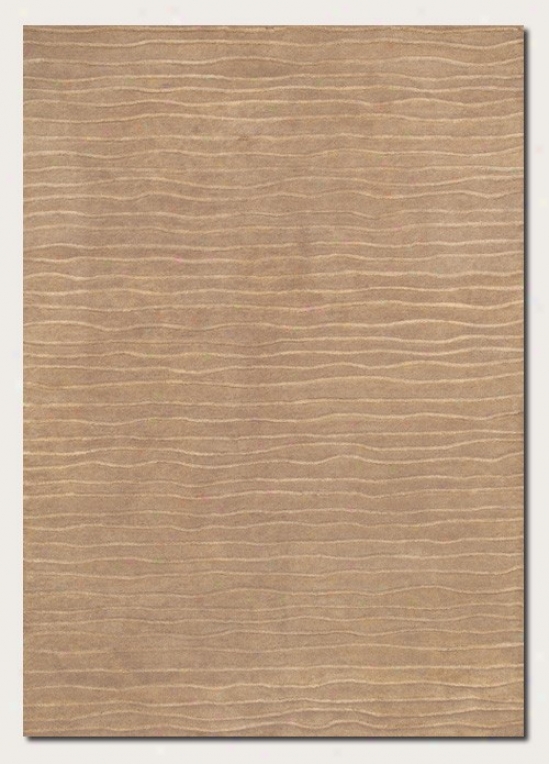 5'6&quot X 8' Area Rug Hand Crafted Contemporary Style In Taupe