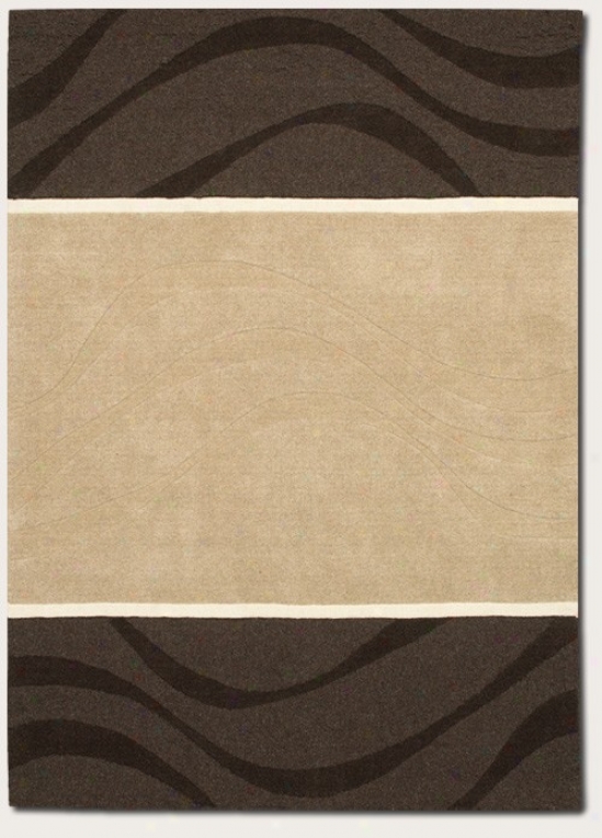 5'6&quot X 8' Area Rug Handmade Contemporary Style In Natural Grey