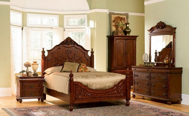 5pc Isabela Collection Solid Wood California Sovereign Bedroom Set