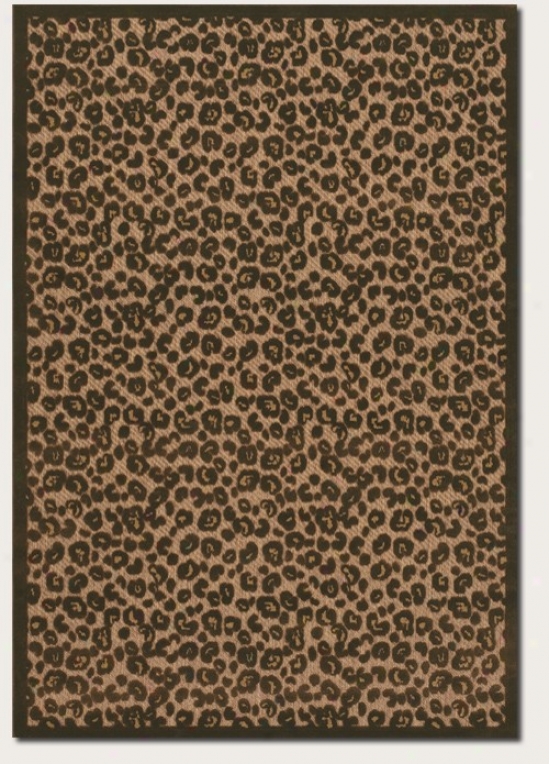 6'3&quot X 9'2&uot Ar3a Rug Leopard Pattern In Tan And Brown