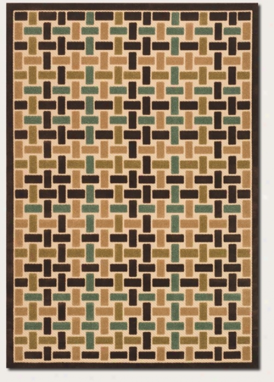 6'3&quot X 9'2&quot Area Rug Interlace  Specimen In Sand And Brown