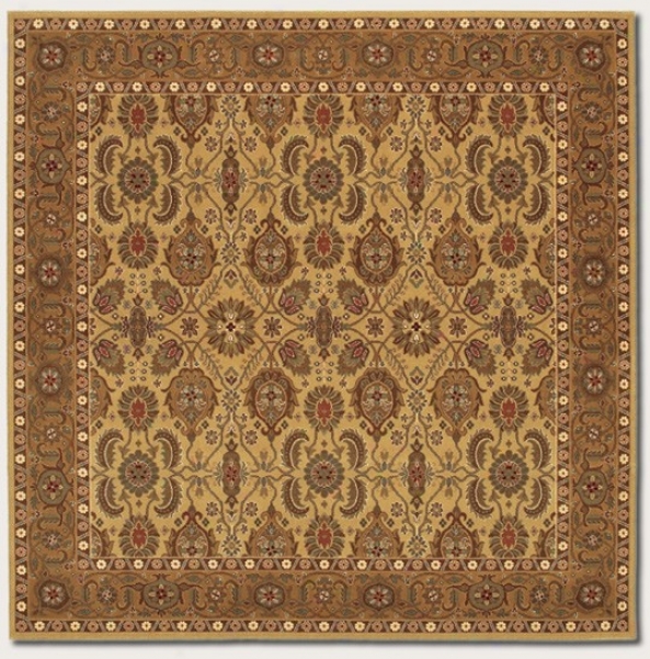 6'6&quot Suit Area Rug Classic Persian Patterm In Hzzelnut