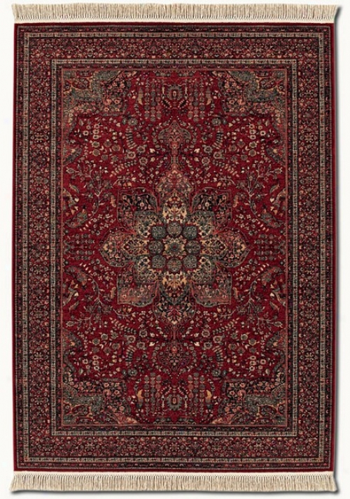 6'6&quot X 10'1&quot Kashimar Medallion Red Classic Persian Project Area Rug