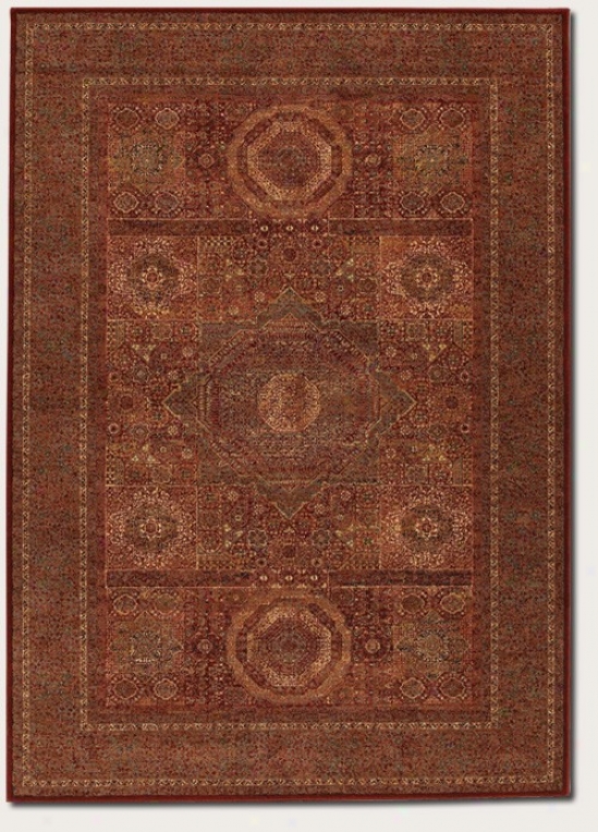 6'6&quoy X 9 '10&quot Area Rug Old World Classics In Burgundy