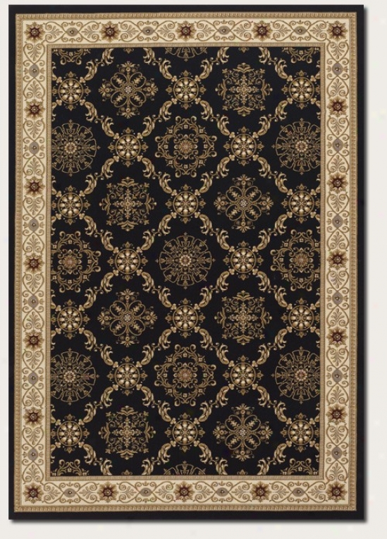 6'6&quot X 9'6&quot AreaaR ug Persian Brilliant Pattern In Black