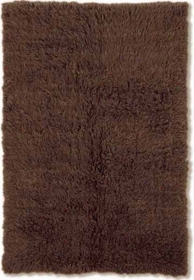 7' X 10' Flokati Area Rug - 100% Wool Cocoa Color