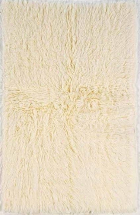 7' X 10' Flokati Area Rug - 100% Wool Natural Color