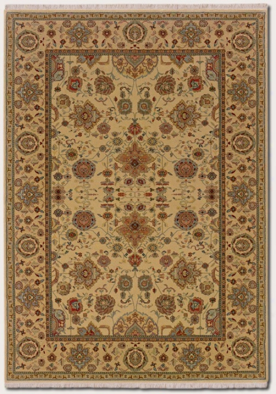 7'10&quot X 10'2&quot Area Rug Classic Persian Design In Autumn Wheat