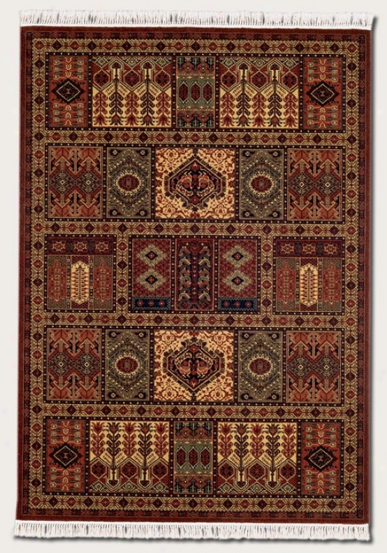 7'10&quot X 10'3&quot Area Rug Classic Persian Pattern In Burgundy