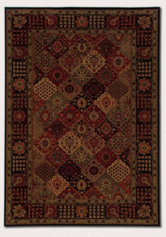 7'10&quot X 11'2&quot Area Rug Classic Persian Pattern In Burgundy