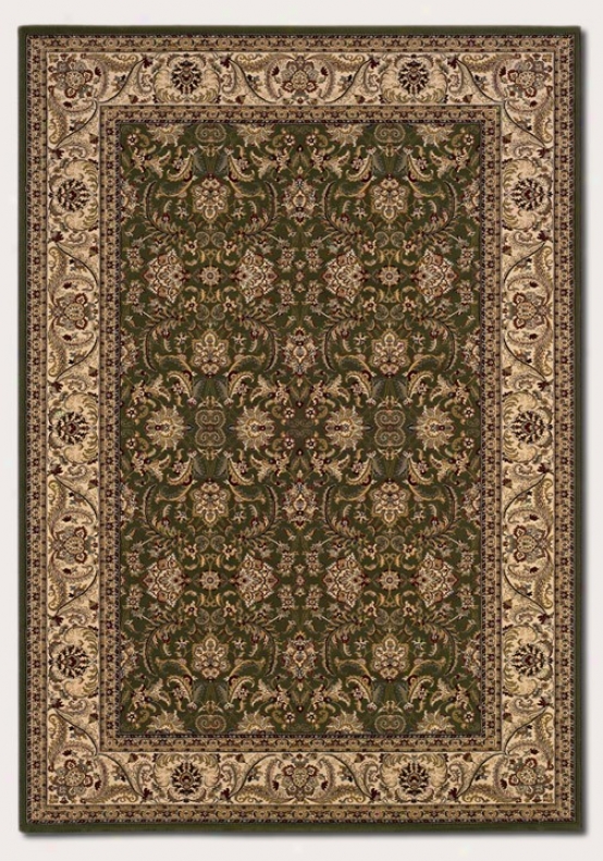 7'10&quot X 11'2&quot Area Rug Classic Persian Pattern In Deep Sage