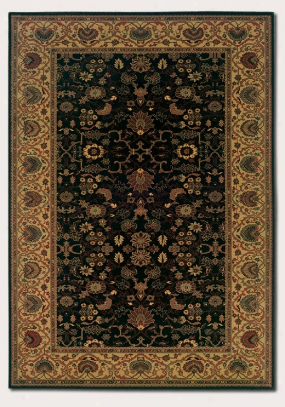 7'10&quot X 11'2&quot Area Rug Classic Persian Pattern In Black Color