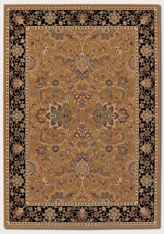 7'10&qyot X 11'2&quot Area Rug Classic Persian Pattern In Medallion Gold