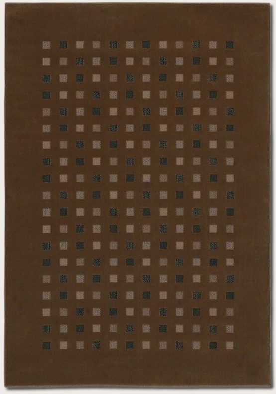 7'10&quot X 11'2&quot Area Rug Contemporary Style In Coffee Color