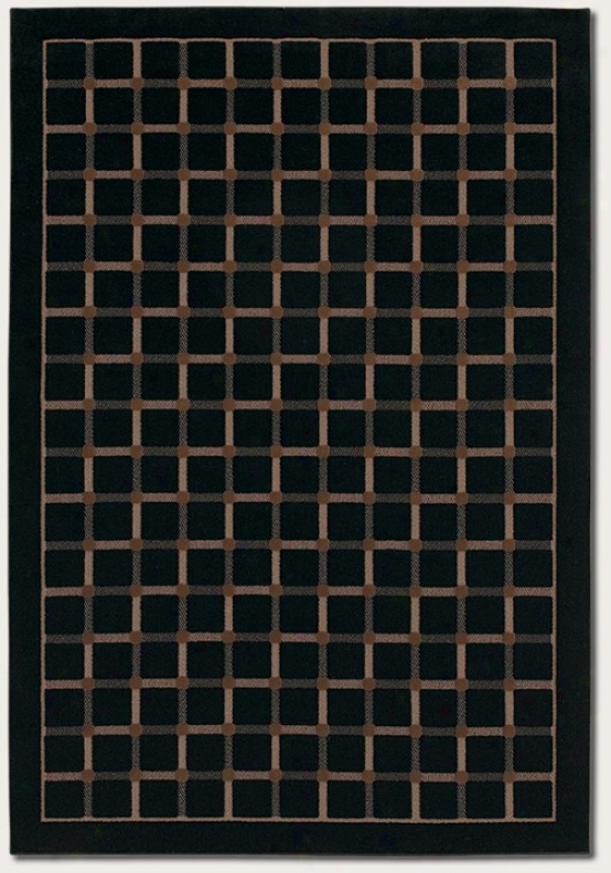 7'10&quot X 11'2&quot Region Rug Grid Pattern In Black Color