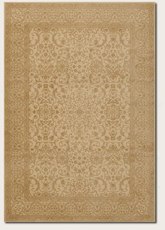 7'10&quot X 11'2&quot Area Rug Persian Floral Pattern In Ivory