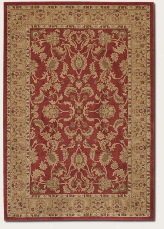 7'10" X 11'2" Area Rug Persian Pattern In Red Color