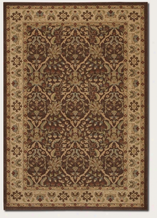 7'10&quot X 11'2&quot Area Rug Persian Pattern In Chocolate