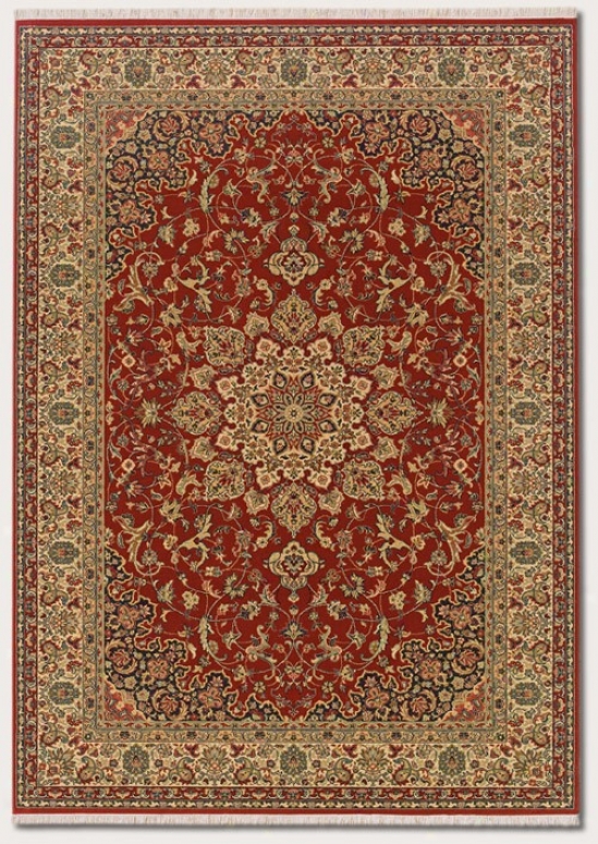 7'10&quot X 11'3&quot Yard Rug Classic Persian Intention In Rose Bud