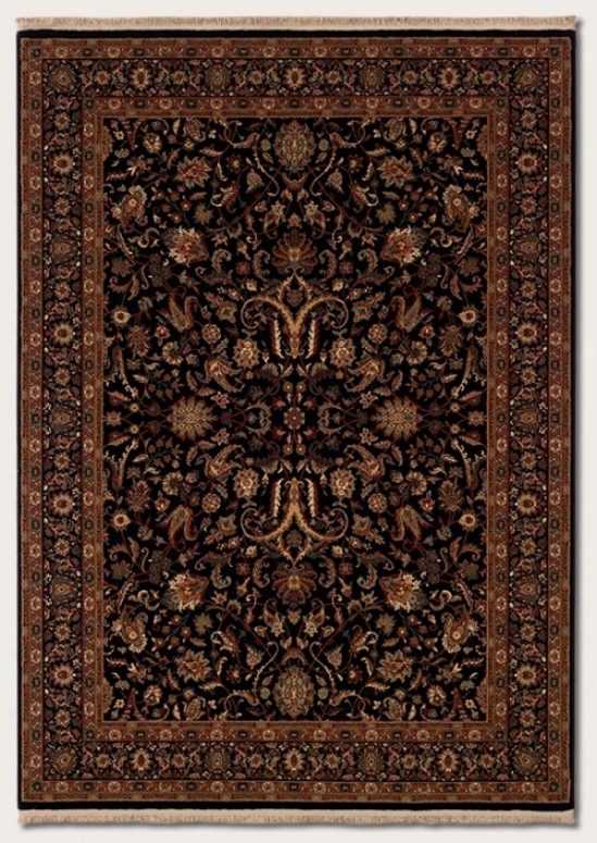 7'10&quot X 11'3&quot Area Rug Claasic Persian Design In Black