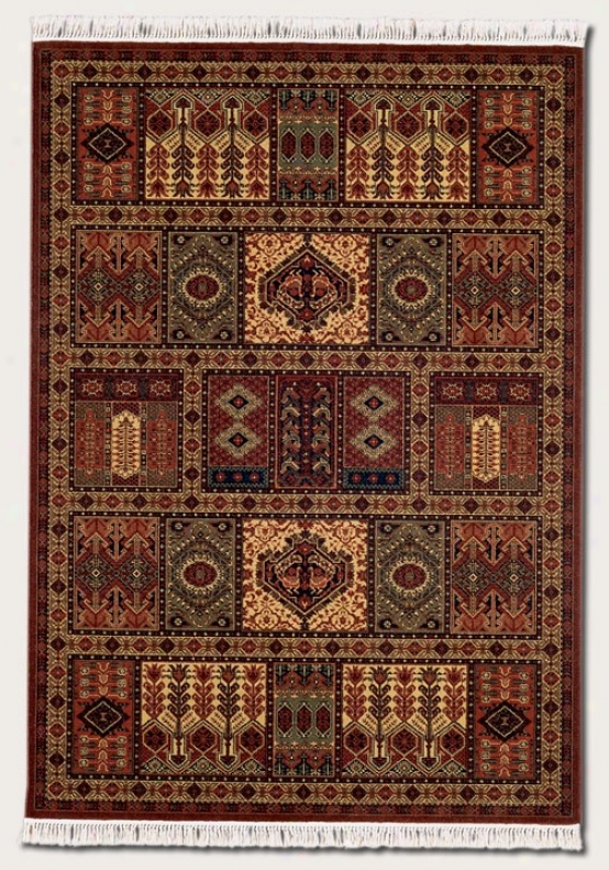 7'10&quor X 11'4&quot Area Rug Classic Persian Pattern In Burgundy