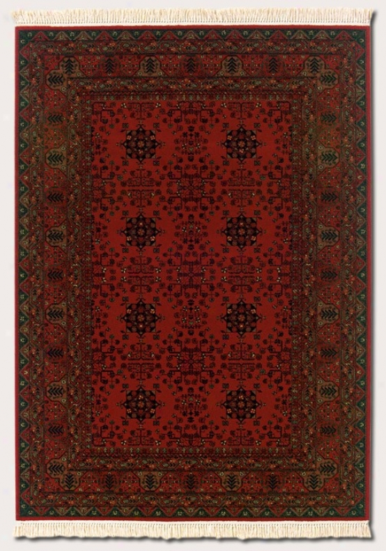 7'10&quot X 11'4&quot Area Rug Classic Prsian Pattern In Nomad Red