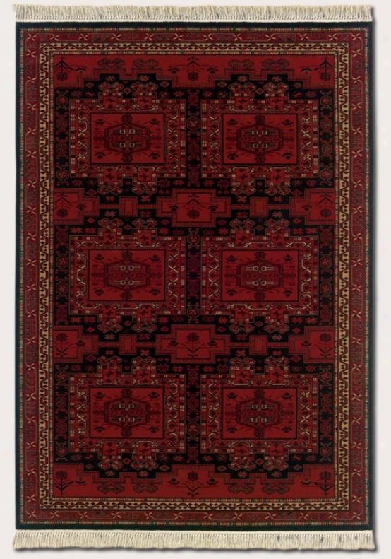 7'10&quot X 11'4&quot Region Rug Classic Persian Pattern In Brick Red