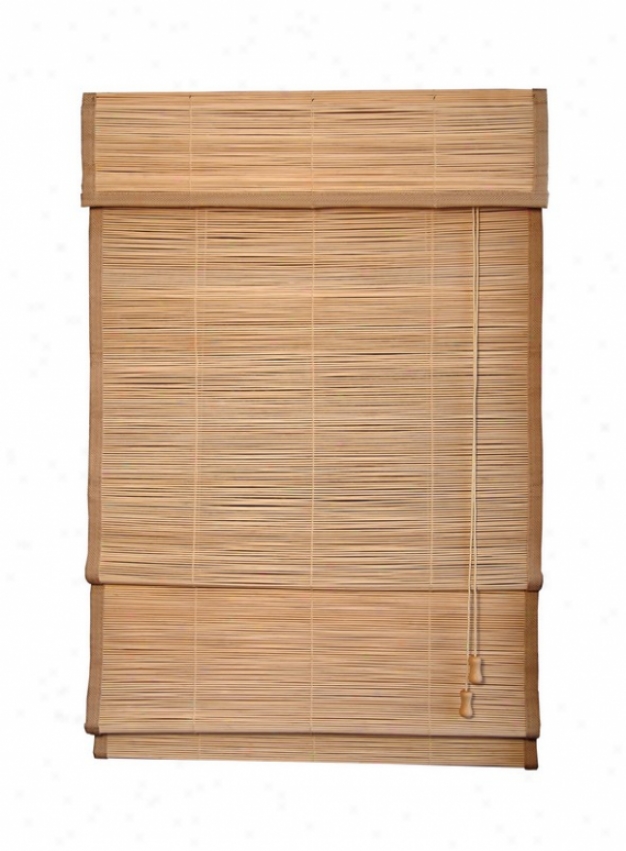 71quotw Bamboo Window Treatment Noble Shade In Natural Burnt Finish