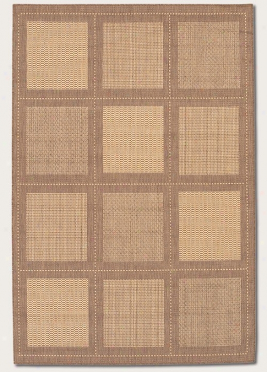 7'6&quot X 10'9&quot Area Rug Contemporary Grid Design In Natural