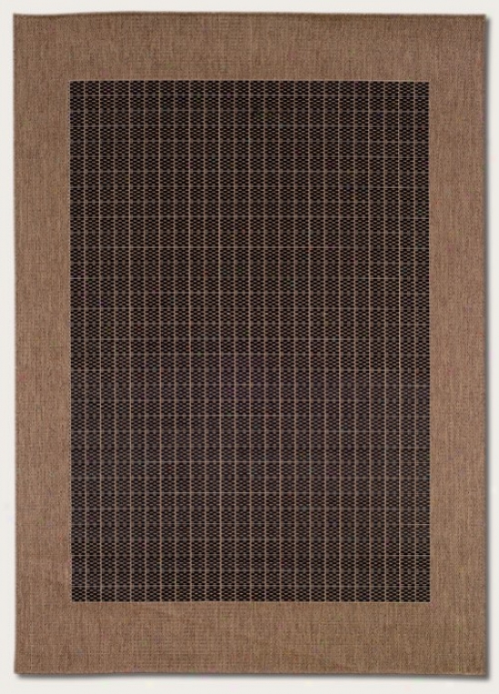 7'6&quot X 10'9&quot Area Rug With Brder In Cocoa Color