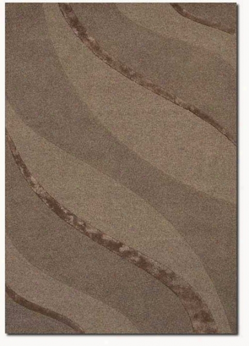 7'9&quot X 9'9&quot Contemporary Ribbons Carve Tetured Ctu Taupe Area Rug