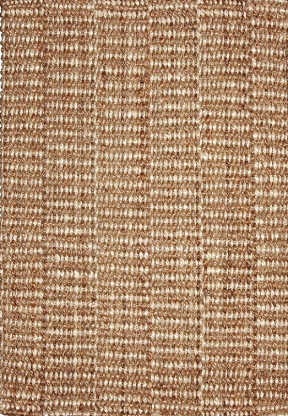 8' X 10' Area Rug With Tight Weave Jute In Beige Finish
