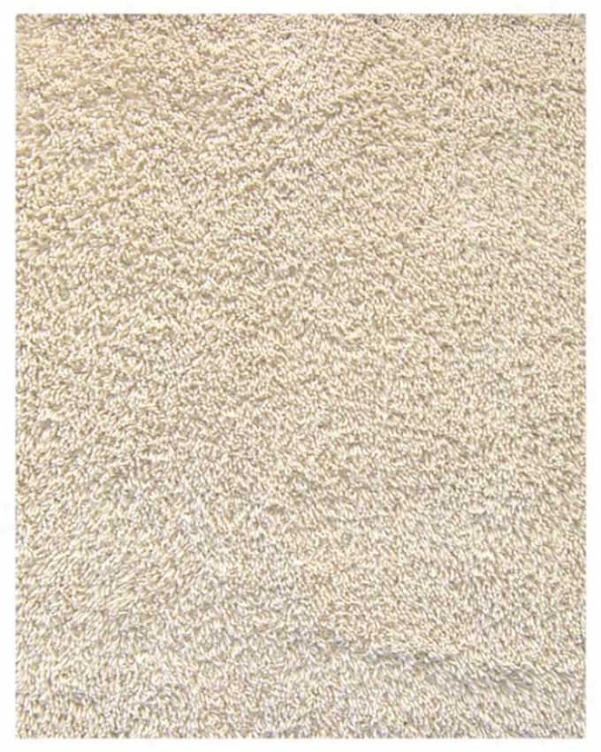 8' X 10' Bamboo Shag Area Rug Eco-friendly In Ivory Color